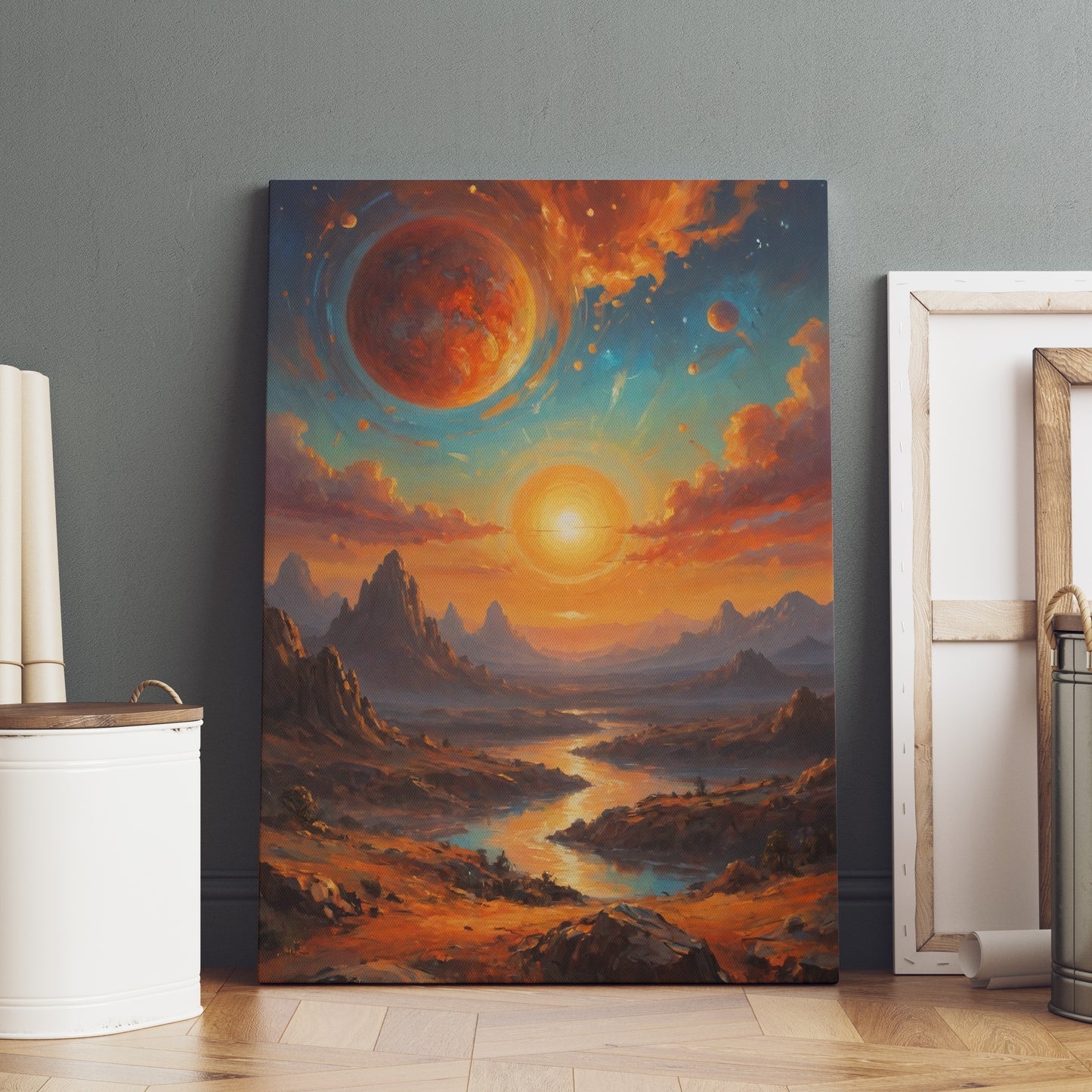 Celestial Horizon - Abstract Cosmic Wall Art