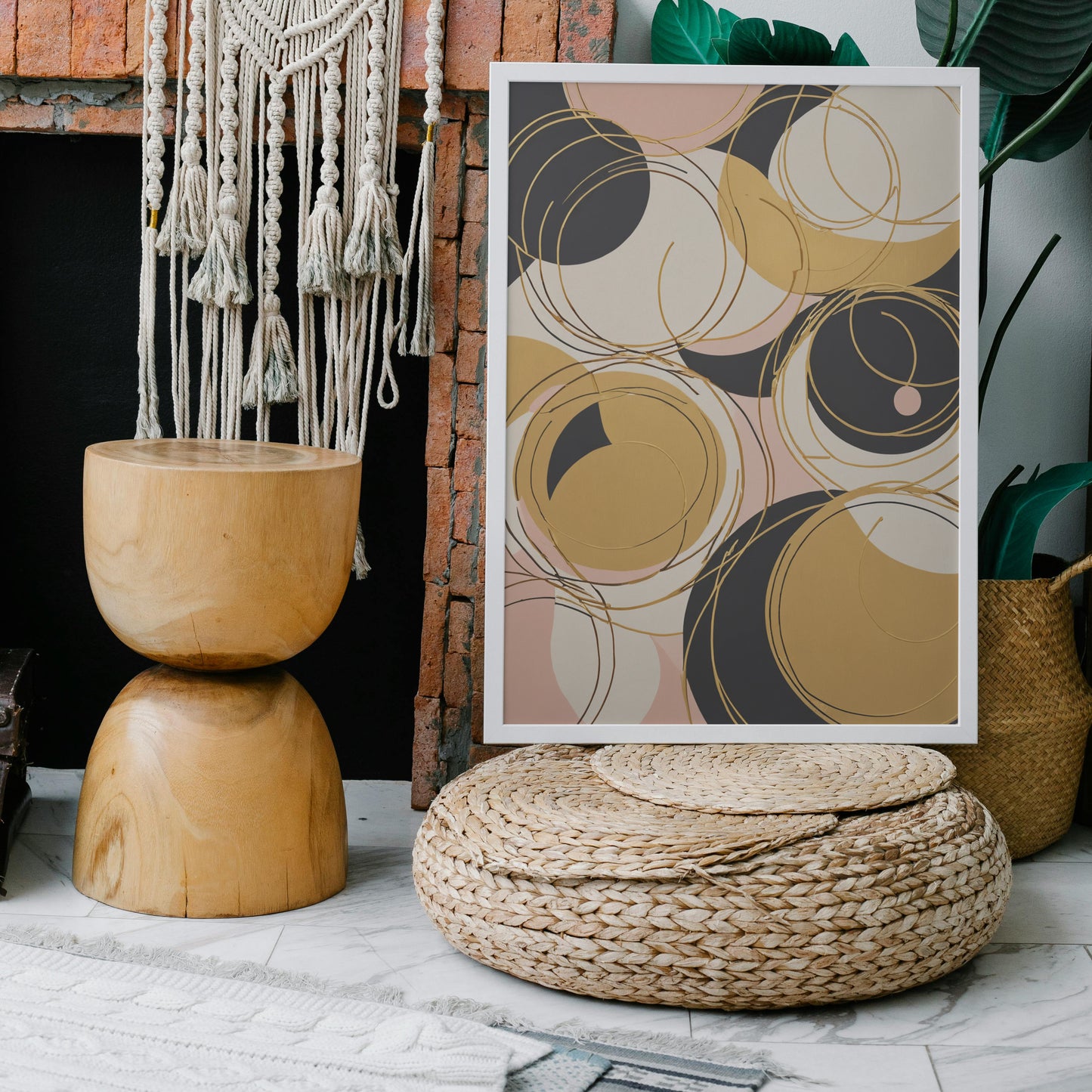 Whirling Elegance - Abstract Swirl Print