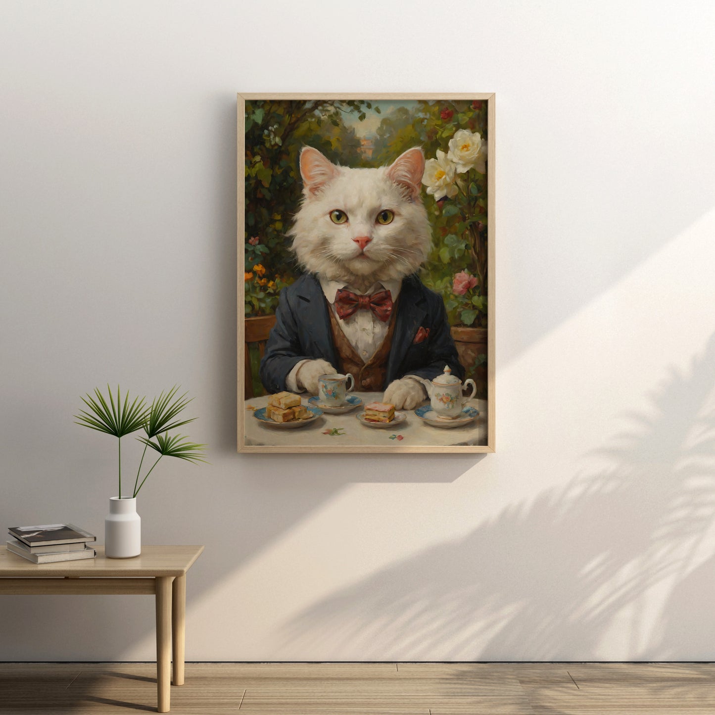 Elegance in Feline Form - Oil Painting Print