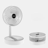 Mini Folding Telescopic Fan USB Rechargeable Floor Fan for Student Dormitory Home Outdoor Camping Office Small Desktop Fan