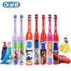 Oral B Kid's Toothbrush Rotating Brush Head Soft Bristle Gentle Oral Clean AA Battery Power Electric Toothbrush for Child Age 3+