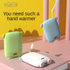 New Hand Warmer 2 in 1 Portable Power Bank USB Rechargeable Electric Hand Warmer Heater Intelligent Constant Temperature 4000mah