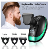 Multi Grooming Kit Digital Display Electric Shaver Hair Trimmer Beard Electric Razor Wet Dry Men Facial&amp;Body Shaving Machine