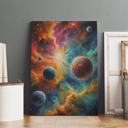 Celestial Symphony - Abstract Cosmic Wall Art