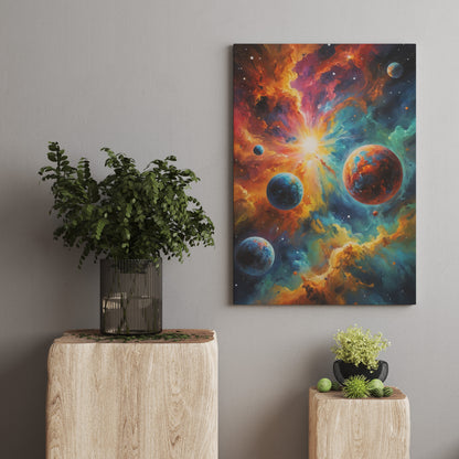 Celestial Symphony - Abstract Cosmic Wall Art