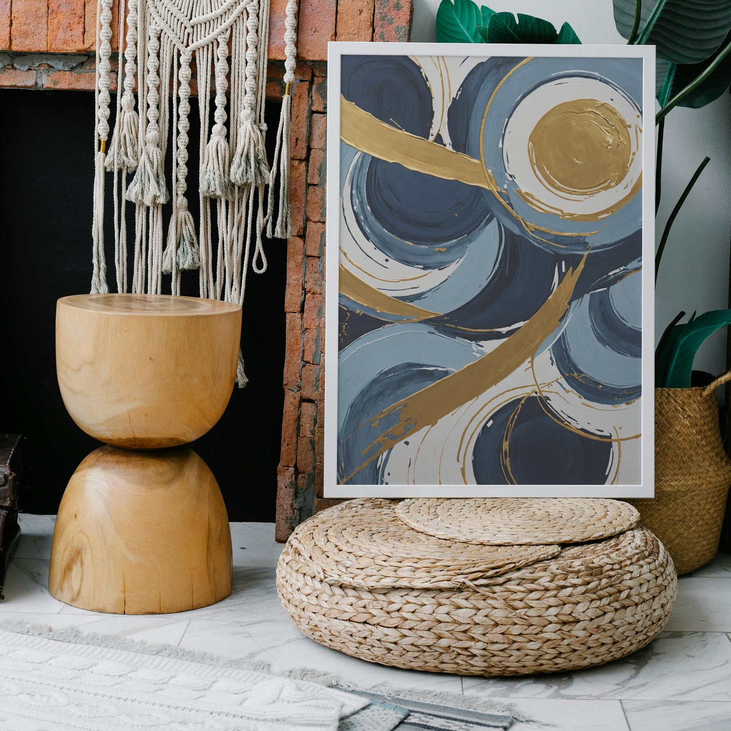 Celestial Harmony - Abstrakt Swirl Print