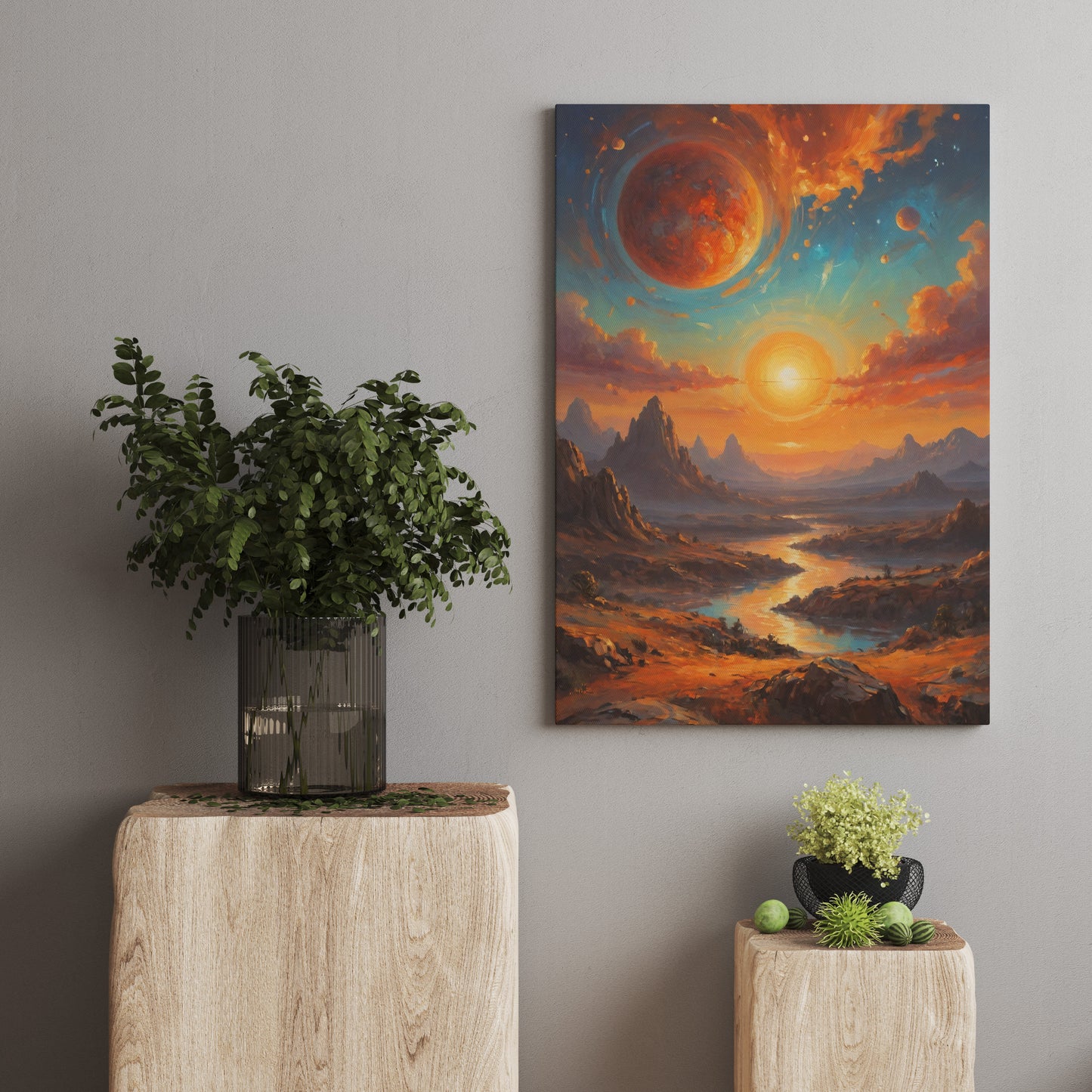 Celestial Horizon   - Abstract Cosmic Wall Art