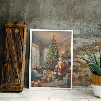 Festive Reflection - Christmas Themed Art Print