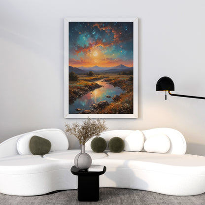 Twilight Symphony - Abstract Cosmic Wall Art