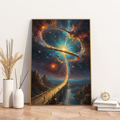 Cosmic Passageway - Abstract Cosmic Wall Art