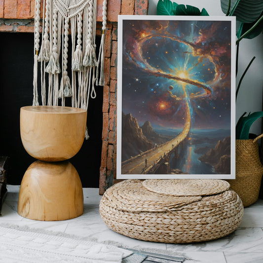 Cosmic Passageway - Abstract Cosmic Wall Art