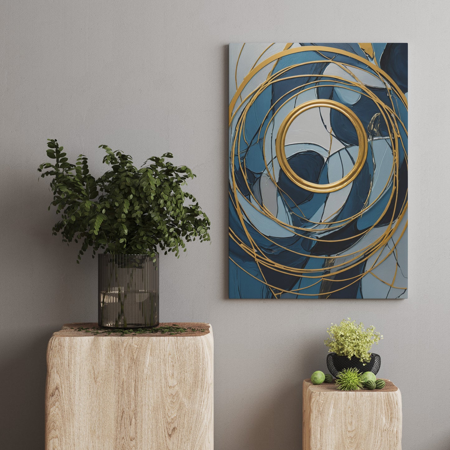 Golden Spiral Dance - Abstract Swirl Print