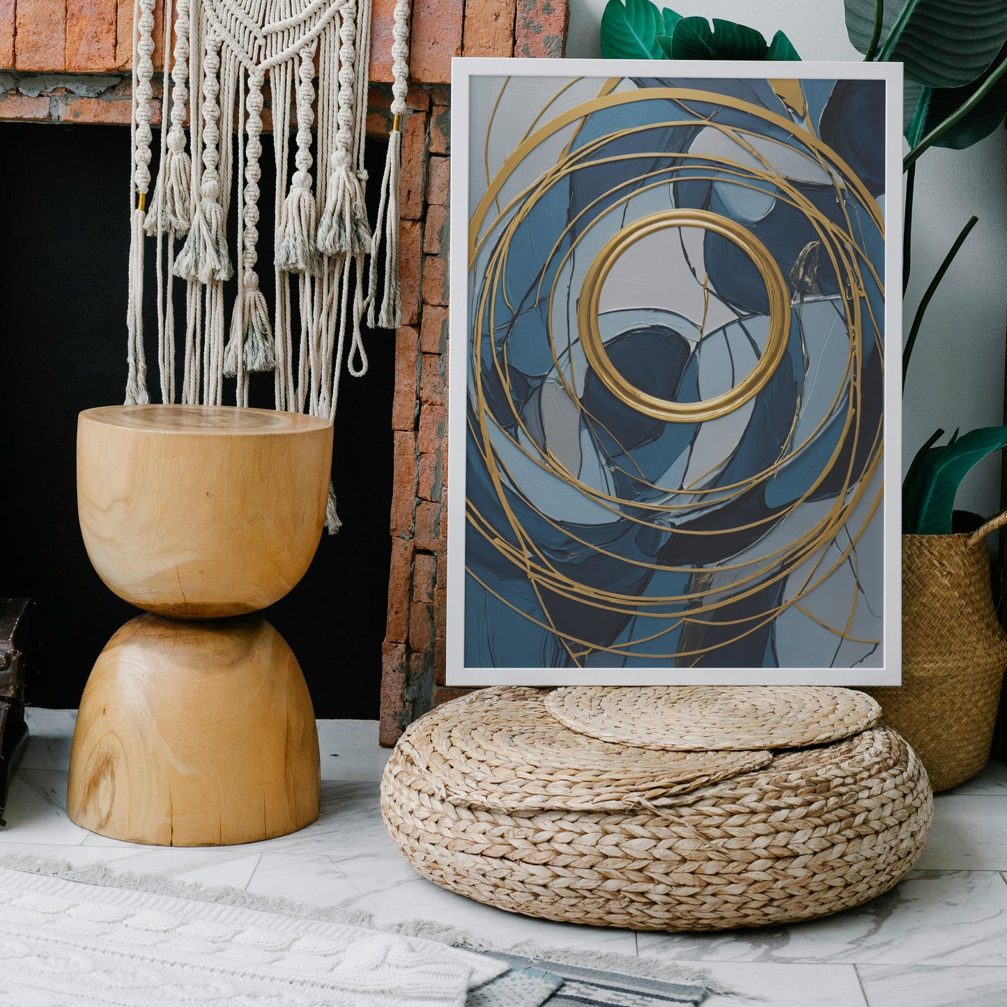 Golden Spiral Dance - Abstract Swirl Print