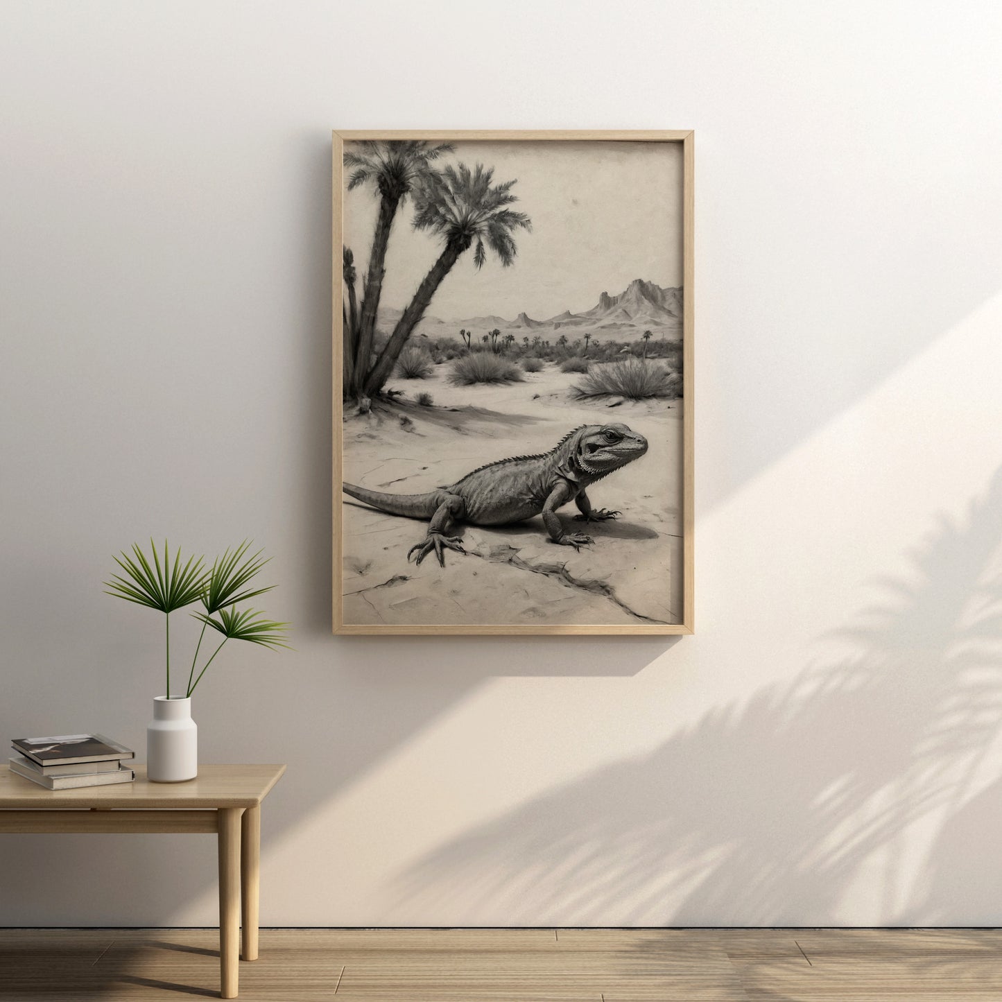 Desert Majesty - Charcoal Art Print