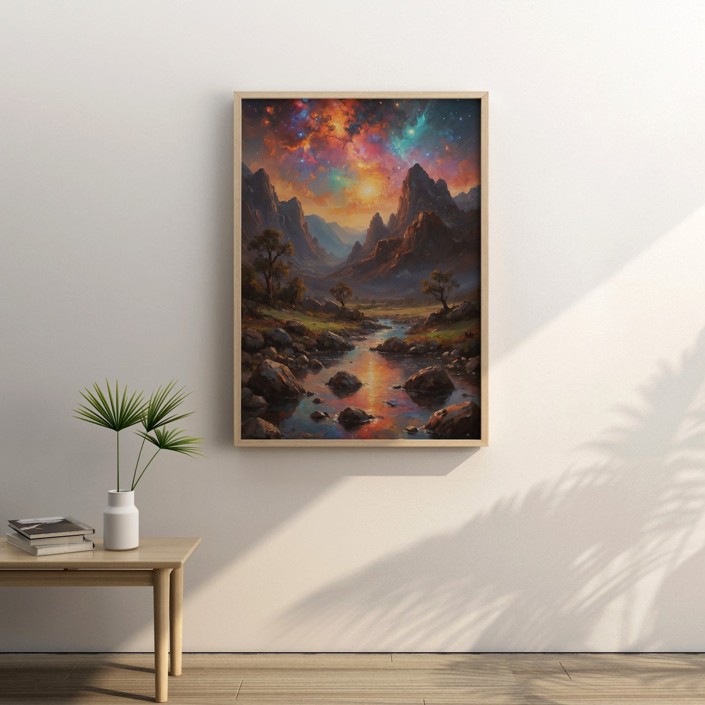 Valley Radiance - Abstract Cosmic Wall Art