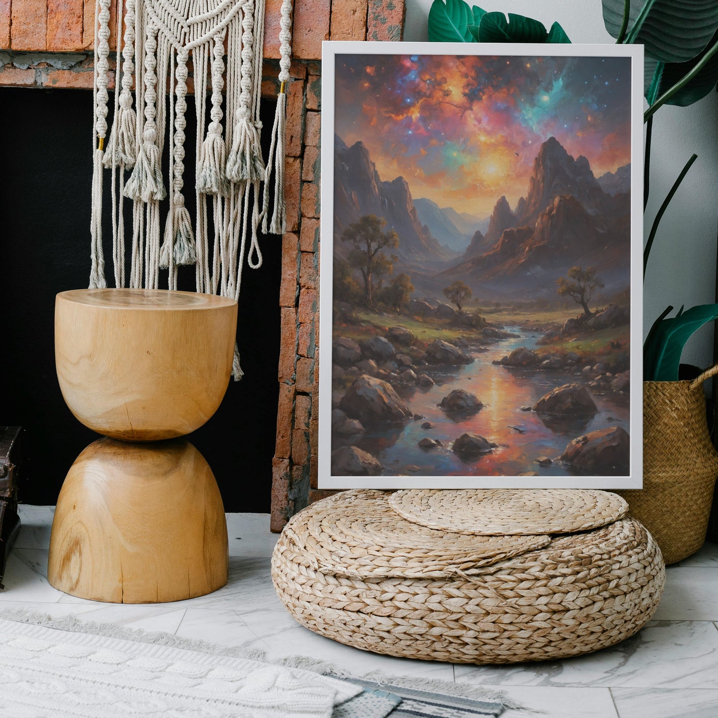 Valley Radiance - Abstract Cosmic Wall Art