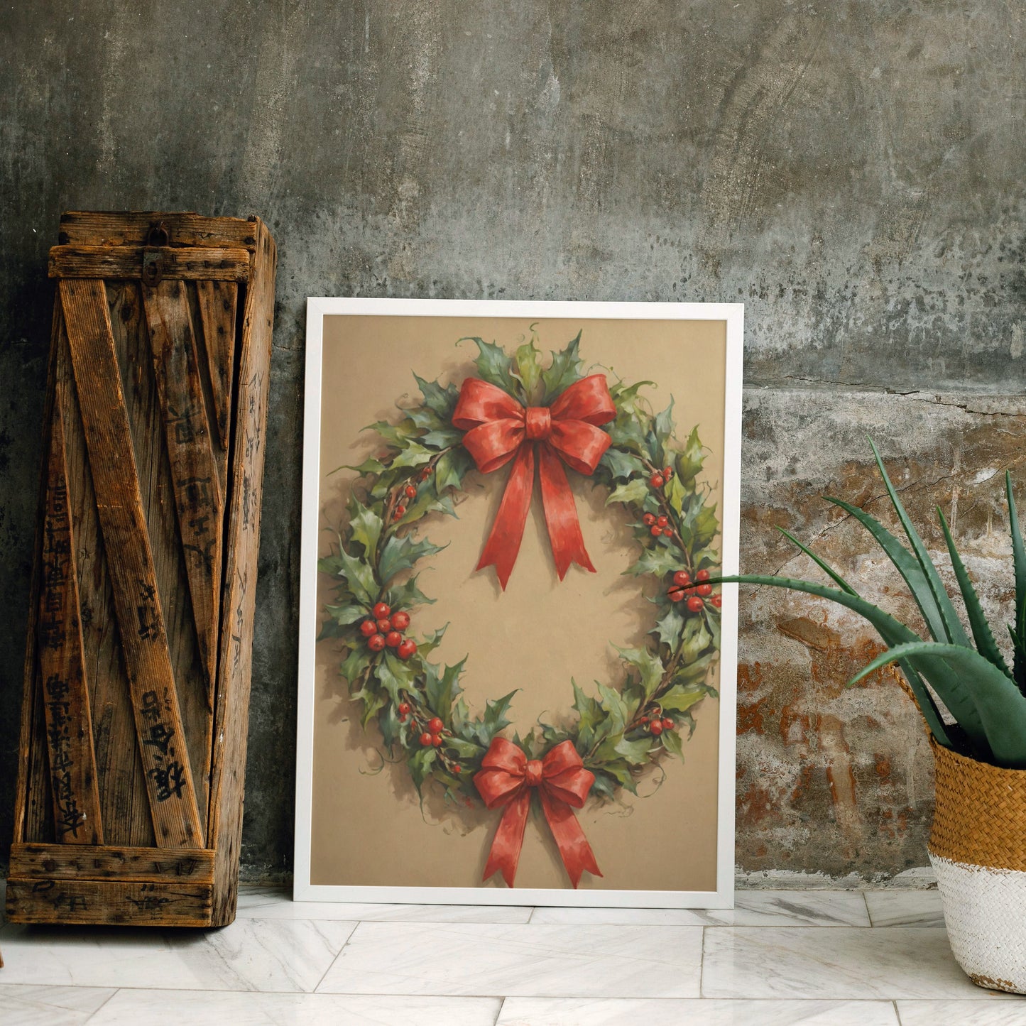 Festive Elegance - Christmas Themed Art Print