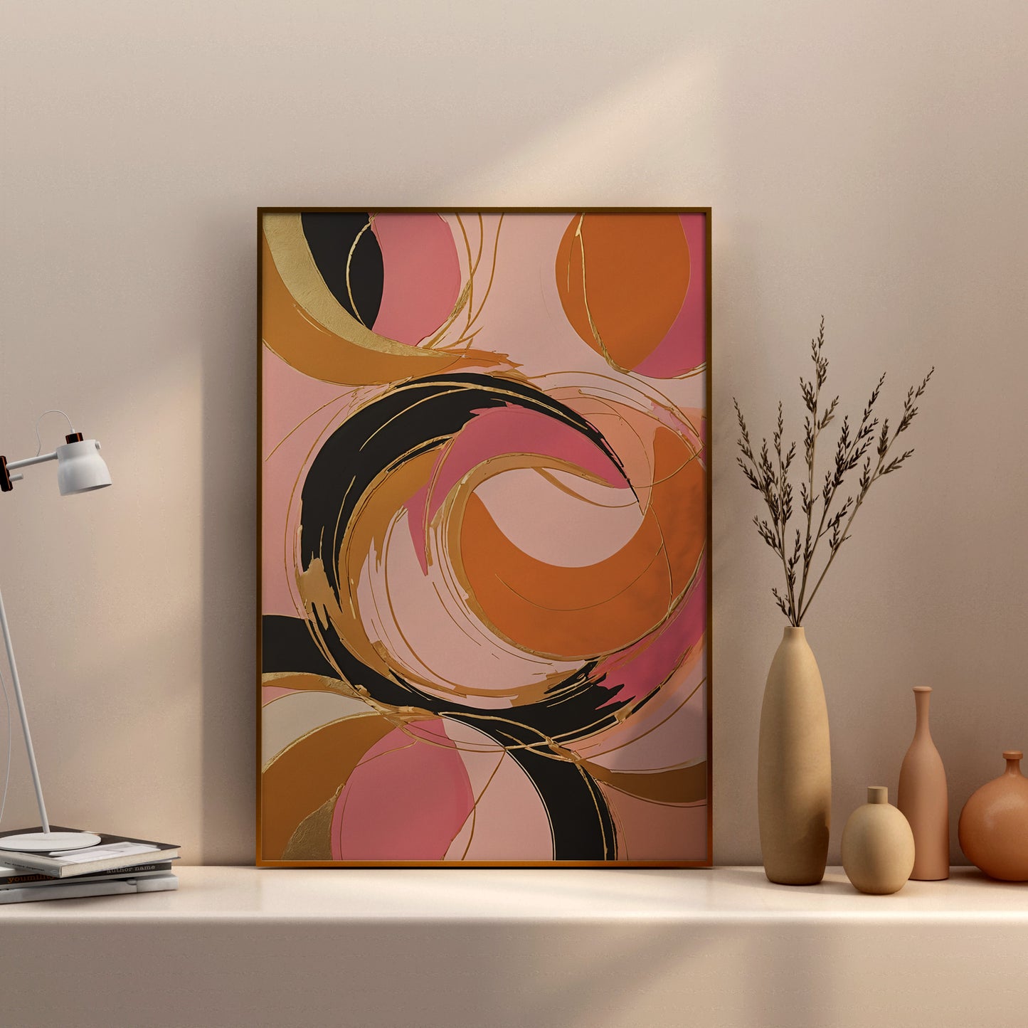 Celestial Harmony - Abstrakt Swirl Print