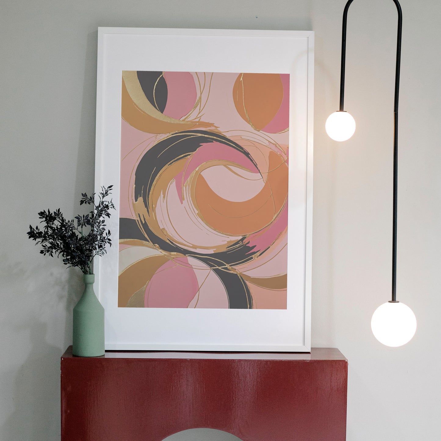 Celestial Harmony - Abstrakt Swirl Print