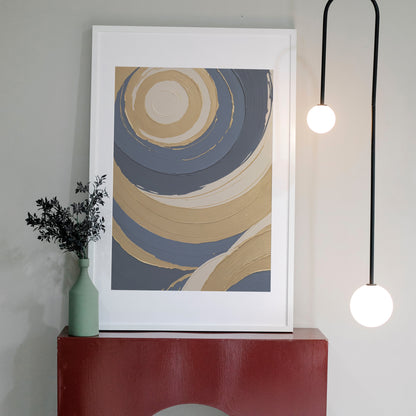 Celestial Swirls - Abstrakt Swirl Print