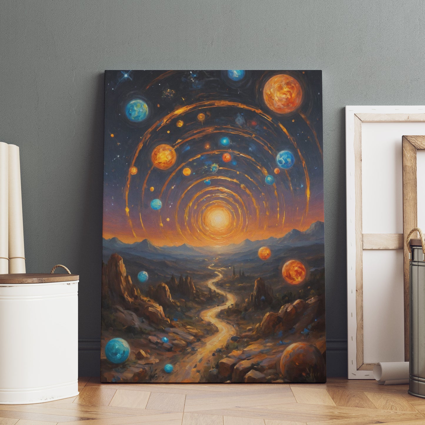 Galactic Pathways - Abstract Cosmic Wall Art