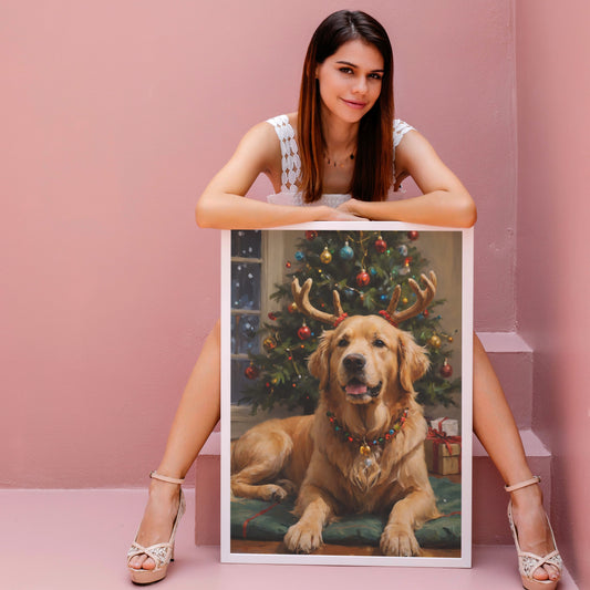 Regal Holiday Companion - Christmas Themed Art Print