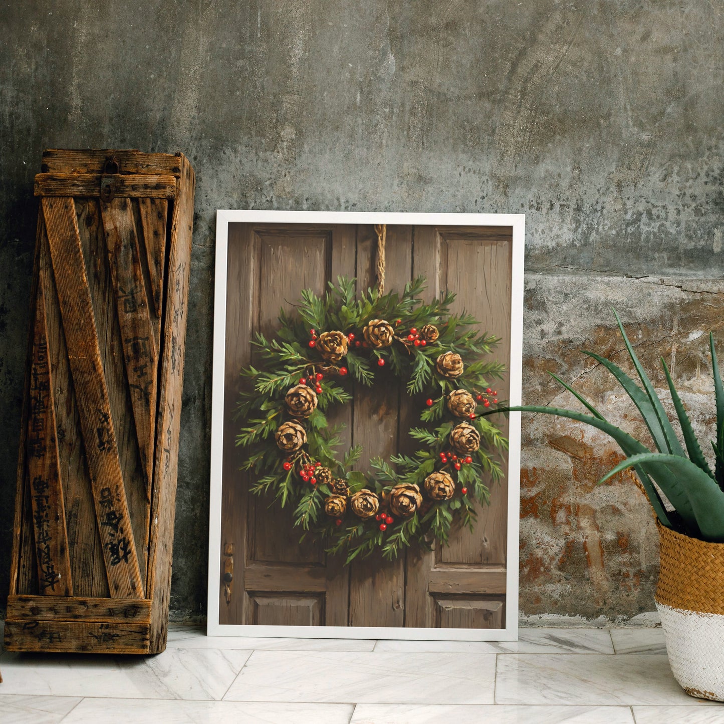 Pinecone Elegance - Christmas Themed Art Print