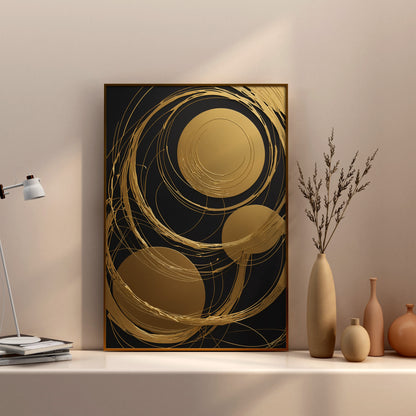 Celestial Harmony - Abstrakt Swirl Print