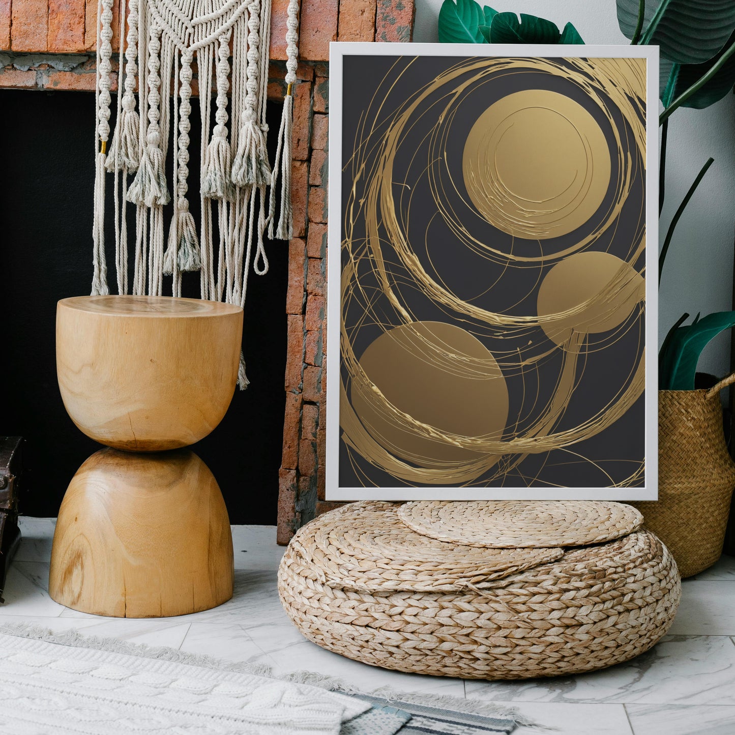 Celestial Harmony - Abstrakt Swirl Print