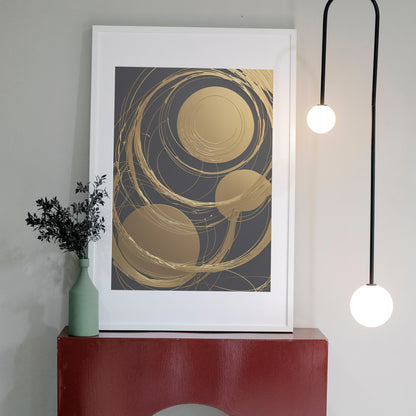 Celestial Harmony - Abstrakt Swirl Print