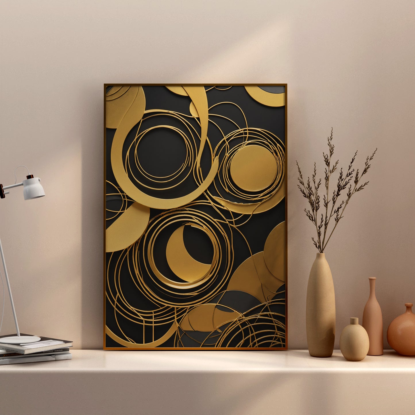 Celestial Harmony - Abstrakt Swirl Print