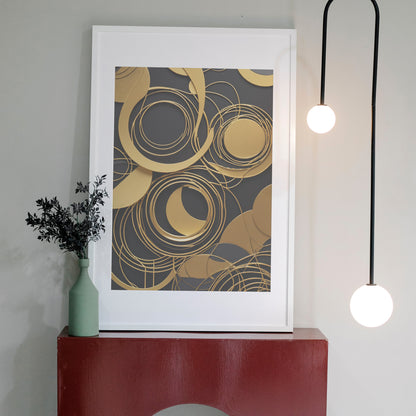 Celestial Harmony - Abstrakt Swirl Print