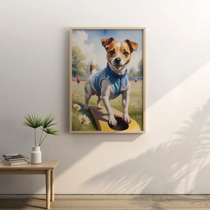 Victorious Spirit - Fantasy Dog Watercolor Print