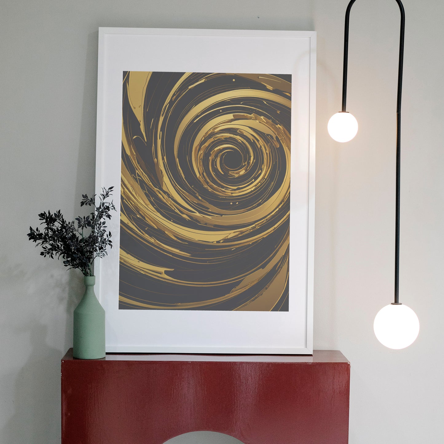 Celestial Vortex - Abstrakt Swirl Print