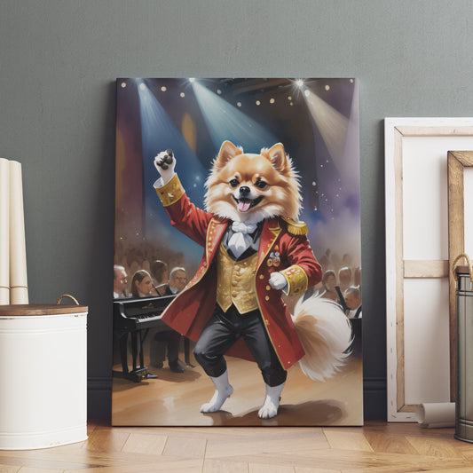 Barking Maestro - Fantasy Dog Watercolor Print