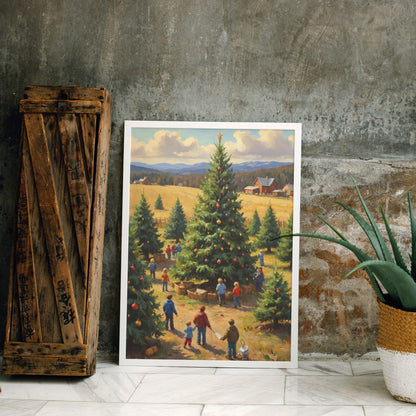 Joyful Holiday Harvest - Christmas Themed Art Print