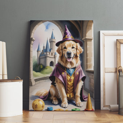 Canine Magician's Realm - Fantasy Dog Watercolor Print