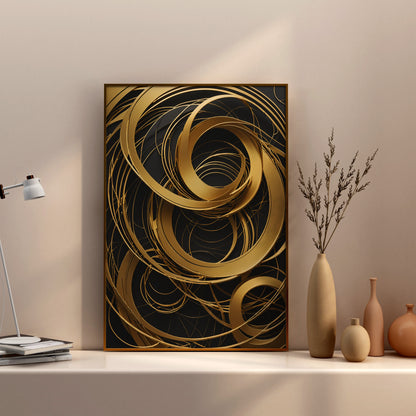 Celestial Harmony - Abstrakt Swirl Print