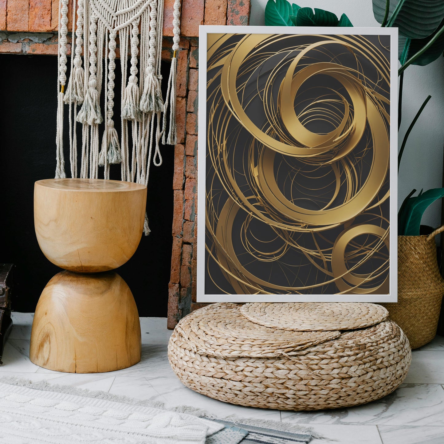 Celestial Harmony - Abstrakt Swirl Print