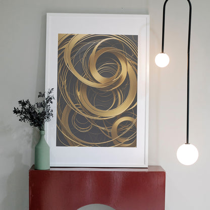 Celestial Harmony - Abstrakt Swirl Print