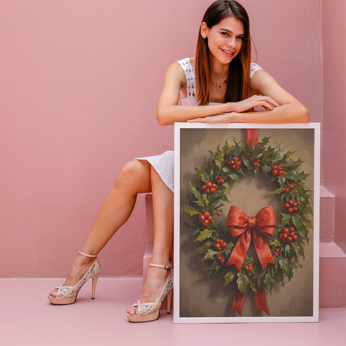 Festive Elegance - Christmas Themed Art Print