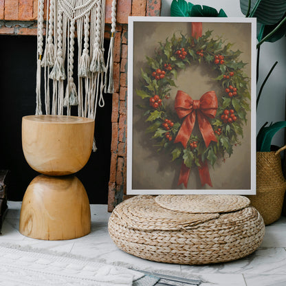 Festive Elegance - Christmas Themed Art Print