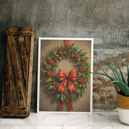 Festive Elegance - Christmas Themed Art Print