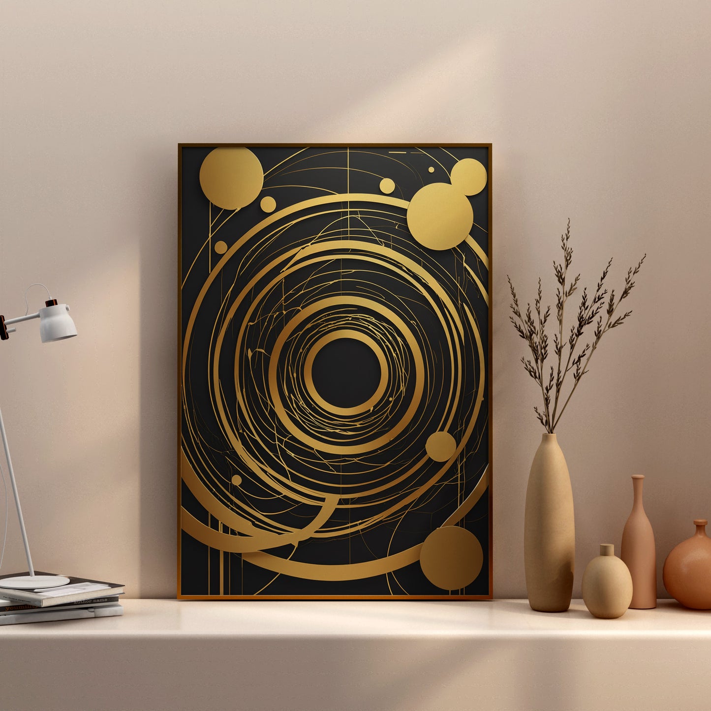 Celestial Harmony - Abstrakt Swirl Print