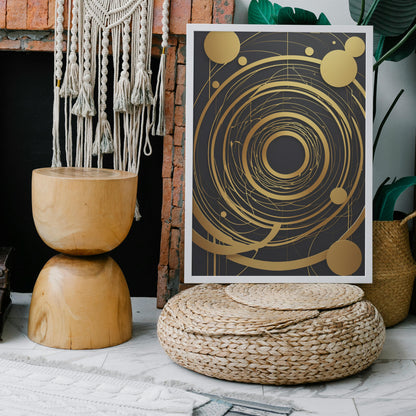 Celestial Harmony - Abstrakt Swirl Print