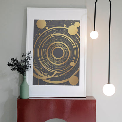 Celestial Harmony - Abstrakt Swirl Print