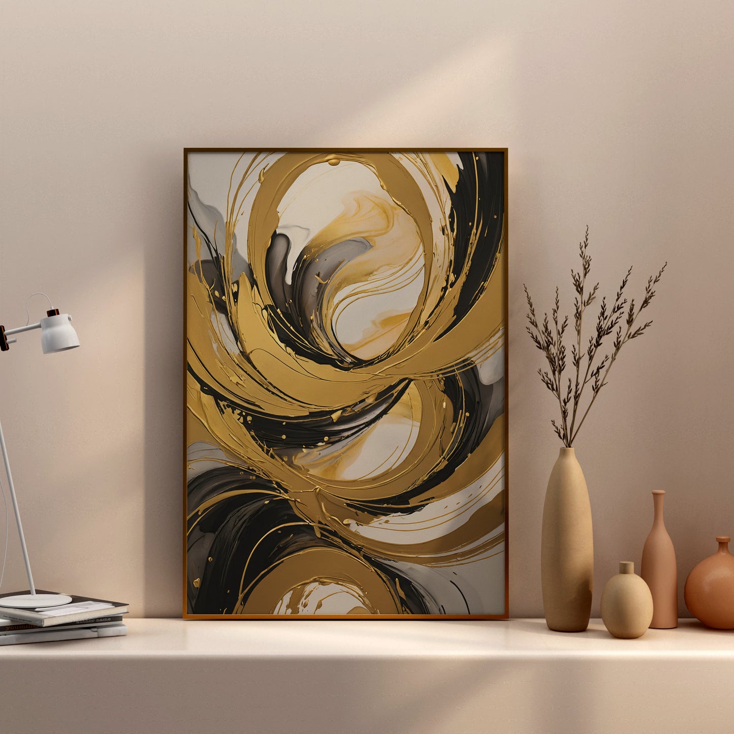 Eternal Elegance - Abstract Swirl Print