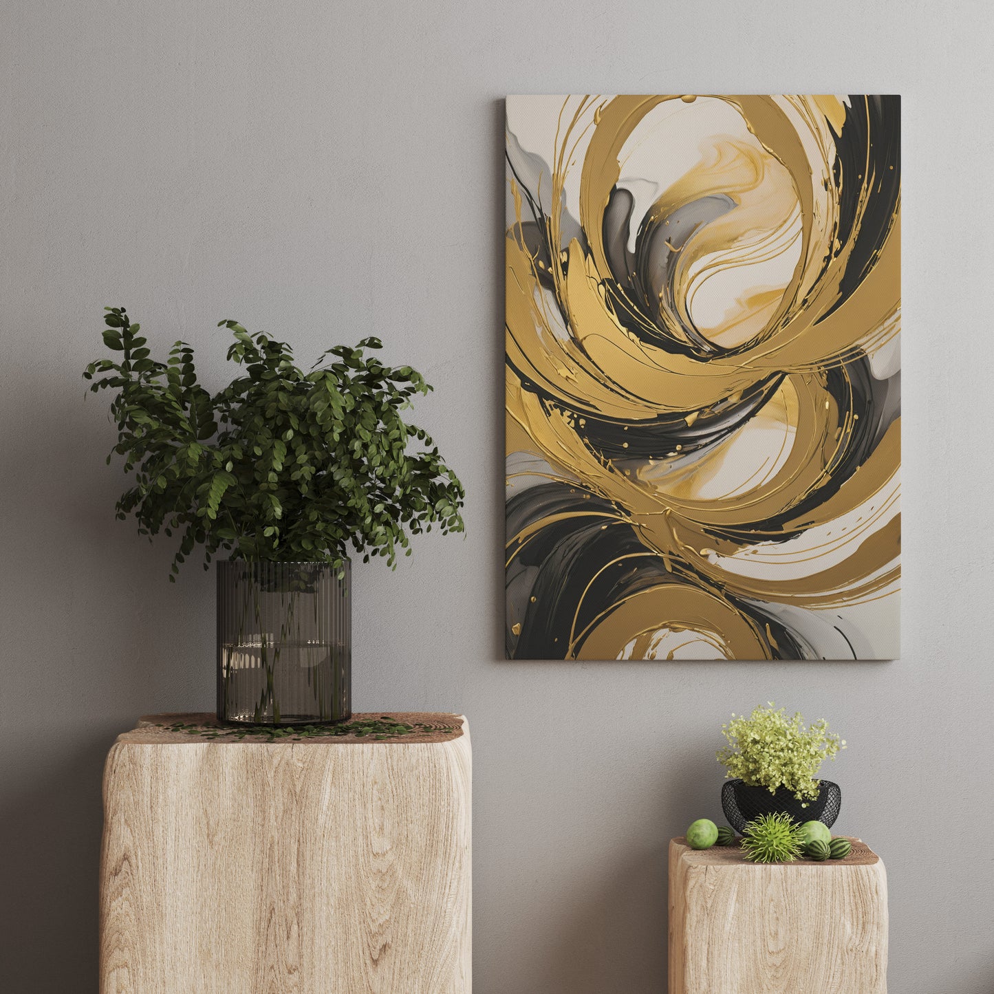 Eternal Elegance - Abstract Swirl Print