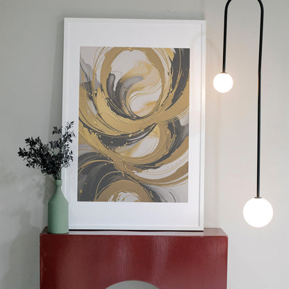 Eternal Elegance - Abstract Swirl Print