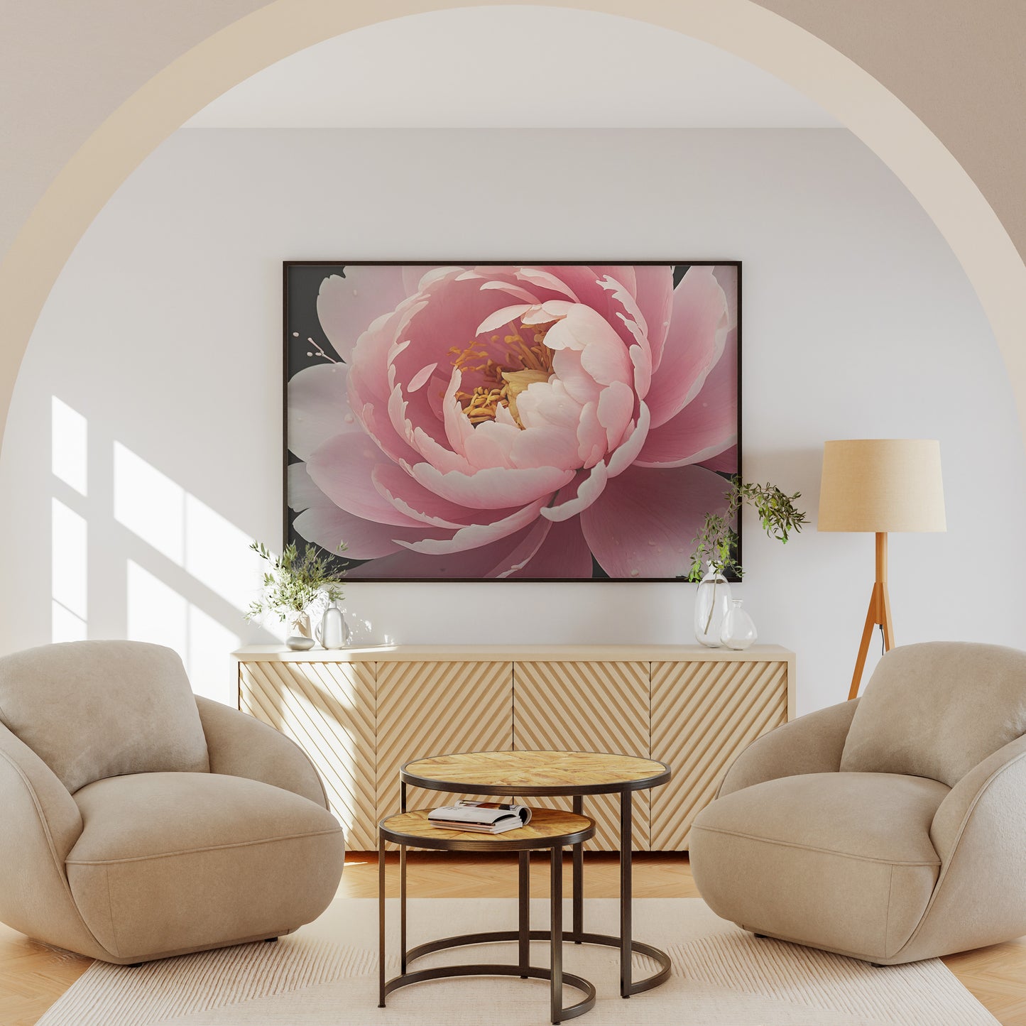 Blossom in Elegance - Abstract Floral Art